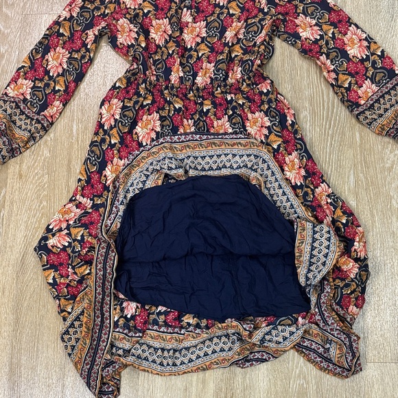 ANTHROPOLOGIE Othilia Cindy Maxi Dress Floral Colorful Boho Long Sleeve size M - Picture 8 of 12